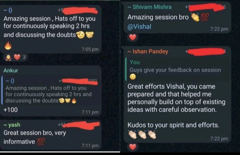 Teaching feedback